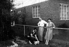 The Waldmann family 1949 in front of their house in Washington D.C.