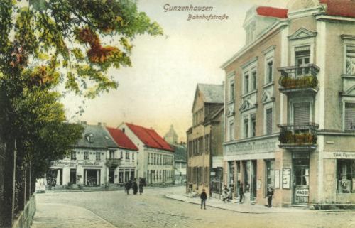Bahnhofstraße 15 im Jahr 1908 aus "Gruß aus Gunzenhausen"